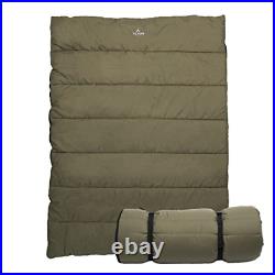 TETON Sports Evergreen Mammoth Double Sleeping Bag, 20? F Cold-Weather Two-Person