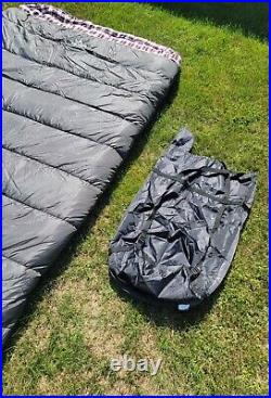 TETON Sports Fahrenheit Mammoth Queen-Size Double Sleeping Bag Grey +0f Deg