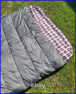 TETON Sports Fahrenheit Mammoth Queen-Size Double Sleeping Bag Grey +0f Deg