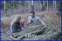 TETON Sports Mammoth Double Sleeping Bag Green Family Camping GIFT FREE SHIPPING