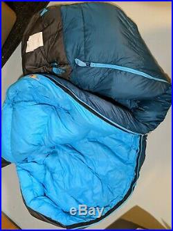 THE NORTH FACE Blue Kazoo Womens 15F/-10C Down Sleeping Bag Reg Right NEW