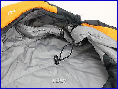 Tahoe Gear Ultra Light 1000 Camping Mummy 32 Degree Sleeping Bag Black/Orange