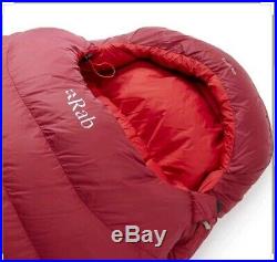 The Ascent 900 Sleeping rab Bag QSG-74-LZ left zip