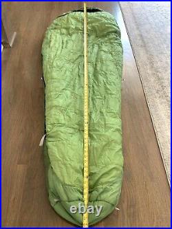 The North Face 0F / -18CS Women's Snowshoe Sleeping Bag Lime Green LONG TNF EUC