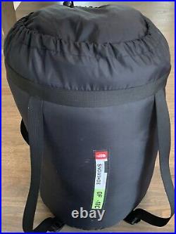 The North Face 0F / -18CS Women's Snowshoe Sleeping Bag Lime Green LONG TNF EUC