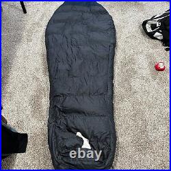 The North Face Aleutian 3S Down 3 Season Sleeping Bag 20F -7C Long Blue Gray