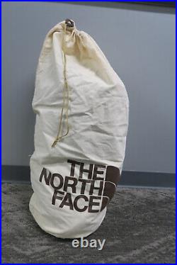 The North Face Blue Grey Goose Down Mummy Sleeping Bag Brown Label 80's withZipper