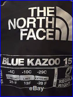 The North Face Blue Kazoo 15° Sleeping Bag (Regular/Right)