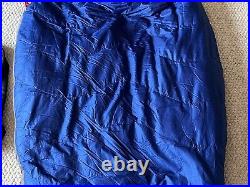 The North Face Blue Kazoo 600 FP Goose Down Sleeping Bag 20F / -7C USED with Pouch
