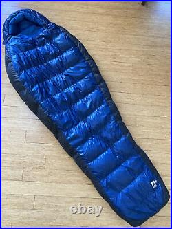 The North Face Blue Kazoo 650 Down 15° Sleeping Bag, Reg-RH Full Zip Excellent