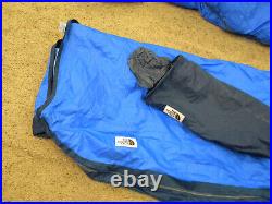 The North Face Blue Kazoo Down Mummy Bag with original Cover bag & Carry Bag