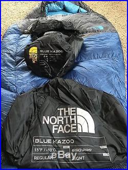 The North Face Blue Kazoo Sleeping Bag 20 Degree Down Regular
