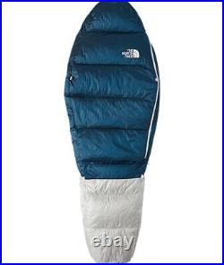 The North Face Blue Kazoo Sleeping Bag, Banff Blue/Tin Grey, Regular, Right