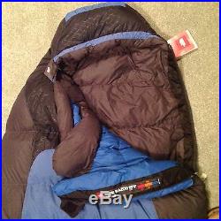 The North Face Blue Kazoo Sleeping Bag, Down Filled Regular Left Hand Zip