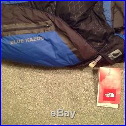 The North Face Blue Kazoo Sleeping Bag, Down Filled Regular Left Hand Zip