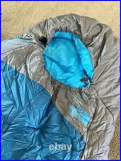 The North Face Cats Meow 20 Degrees Sleeping Bag, Long, Coral Blue