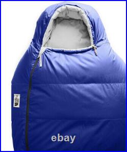 The North Face Eco Trail Down 20F Sleeping Bag Blue/Tin Grey Long-Right Hand