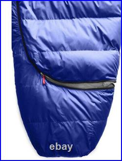 The North Face Eco Trail Down 20F Sleeping Bag Blue/Tin Grey Long-Right Hand