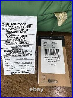 The North Face Eco Trail Synthetic 0F/-18C Sleeping Bag, Reg LH Zipper, Grn/Hemp
