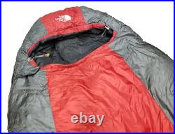 The North Face Goose Down Inferno -40F Sleeping Bag Grey / Red USED