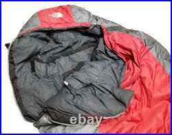 The North Face Goose Down Inferno -40F Sleeping Bag Grey / Red USED