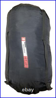 The North Face Goose Down Inferno -40F Sleeping Bag Grey / Red USED