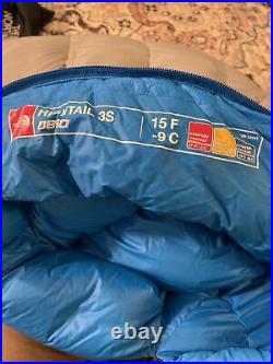 The North Face Hightail 3S Goose Down Sleeping Bag Long RH 850 Fill 15F Nice