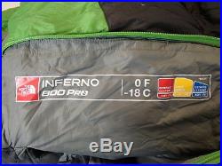 The North Face Inferno Sleeping Bag 0 Degree Down- Reg /28309/