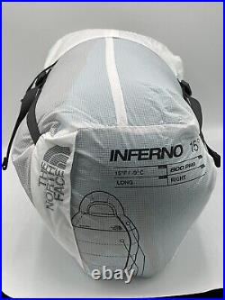The North Face Inferno Sleeping Bag 15F / -9C 800 Pro Down Long Right Hand