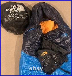 The North Face One Bag Sleeping Bag Regular Hyper Blue Radiant Yellow MSRP $300