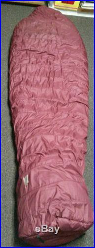 The North Face Sleeping Bag Versatech Mummy Maroon Hunting Camping 7' Feet long