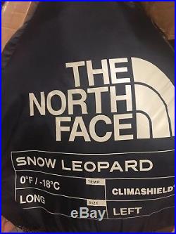 The North Face Snow Leopard Mummy Sleeping Bag Nwot 0 Degrees Climashield