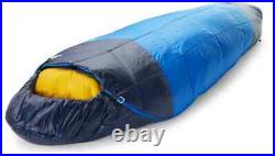 The North Face The One Bag Sleeping Bag Long Blue/Yellow $360 Retail TNF