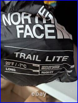 The North Face Trail Lite 20/-7 600 Pro Lightweight Sleeping Bag LONG Right Zip
