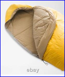 The North Face Trail Lite Down 35 Sleeping Bag Long RH Yellow Khaki