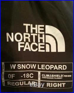 The North Face W Snow Leopard 0f -18c Sleeping Bag Regular Size Right Hand Zip