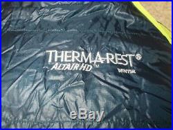 Therm-A-Rest Altair HD Down Winter Sleeping Bag Size Long