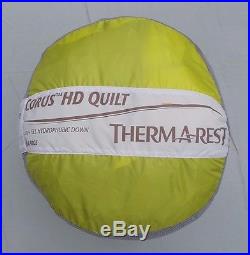 Therm-A-Rest Corus HD Quilt Large Sulfur New for 2016