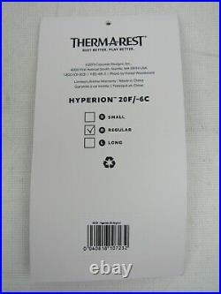 Therm-a-Rest Hyperion 20 Degree Sleeping Bag-Regular Left Zipper
