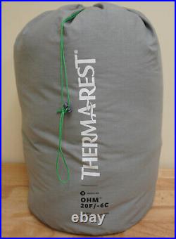 Therm-a-Rest OHM Regular 20F/-6C Balsam Ultralight 900 fill sleeping bag