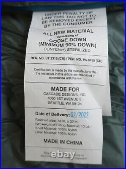 Therm-a-Rest OHM Regular 20F/-6C Balsam Ultralight 900 fill sleeping bag