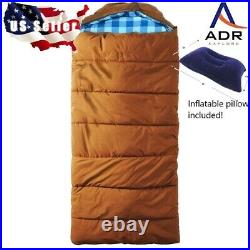 Thick cotton canvas 4 season sleeping bag -31F extreme, flannel lining hooded