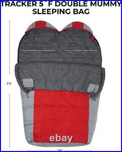Tracker Ultralight Double Sleeping Bag Lightweight Backpacking Sleeping Bag for
