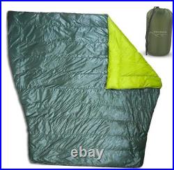 Two Person Double Wide Sleeping Bag Top Quilt 850 Down Ultralight Backpacking