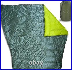 Two Person Double Wide Sleeping Bag Top Quilt 850 Down Ultralight Backpacking