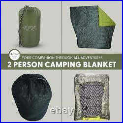 Two Person Double Wide Sleeping Bag Top Quilt 850 Down Ultralight Backpacking