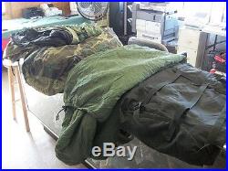 USED US Military 4 Piece Modular Sleeping Bag Sleep System With GORETEX Bivy