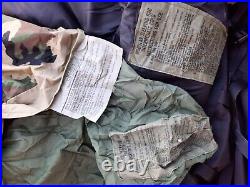 USGI 4 Piece MSS MODULAR SLEEP SYSTEM WITH WOODLAND GORETEX BIVY SACK VGC