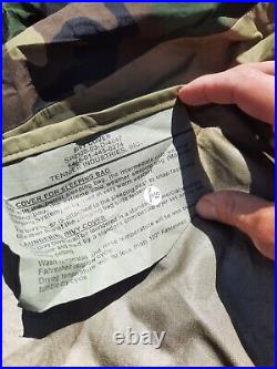 USGI 4 Piece MSS MODULAR SLEEP SYSTEM WITH WOODLAND GORETEX BIVY SACK VGC