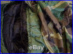 USGI Modular Sleep System Woodland Camo Sleeping Bag US Military 4 pc system GD
